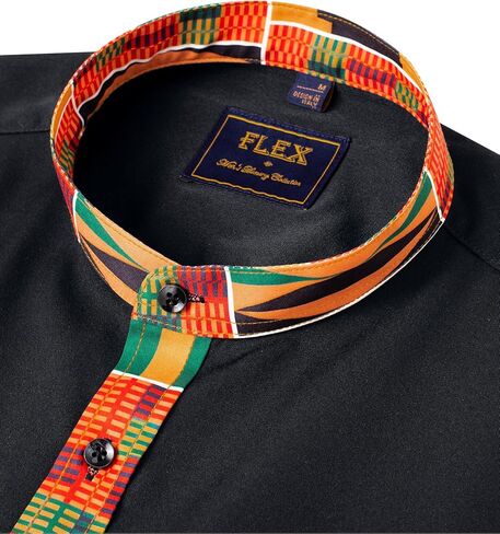 قمصان J.VER الرجالية ذات الياقة اليوسفي كاجوال وأزرار سفلية وأكمام طويلة مع جيب in Kuwait