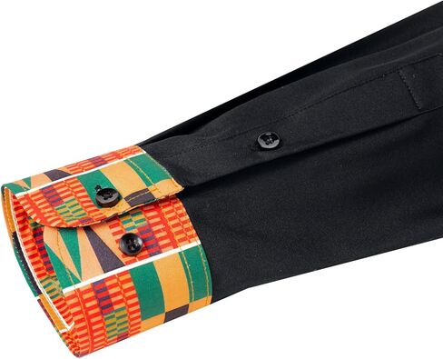 قمصان J.VER الرجالية ذات الياقة اليوسفي كاجوال وأزرار سفلية وأكمام طويلة مع جيب in Kuwait