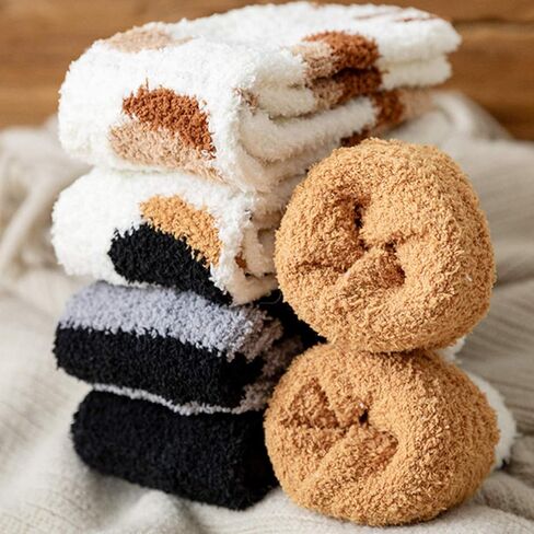 جوارب Jeasona النسائية ذات النعال المنفوش على شكل قطة، هدايا لطيفة ومضحكة للأمهات in Kuwait