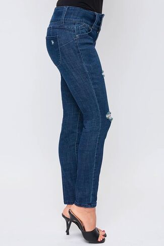 Royalty For Me Women's Wannabettabutt Mid-Rise 3-Button Lycra Sustainable Jean in Saudi Arabia
