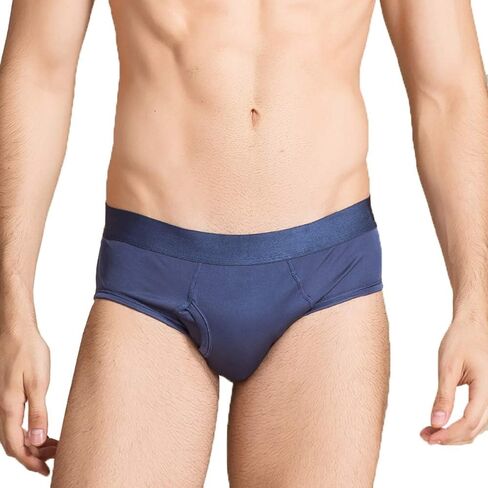 Men's 2Pairs Knitted Pure Silk Briefs Underwear Panties Soft Smooth Healthy Basic Briefs Double Silk Crotch in Saudi Arabia
