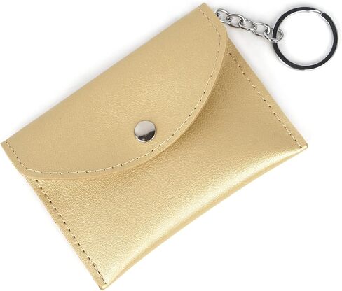 FADACHY Small Keychain Wallet Slim Coin Purse Mini Credit Card Holder Wallet Change Purse with Key Ring in Kuwait
