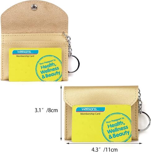 FADACHY Small Keychain Wallet Slim Coin Purse Mini Credit Card Holder Wallet Change Purse with Key Ring in Kuwait