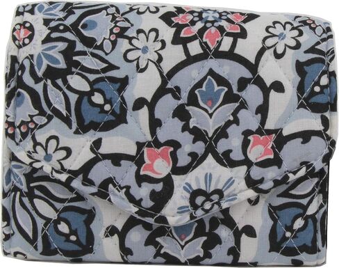 Vera Bradley RFID Mini Tri-Fold Wallet in Cotton, Lisbon Medallion in Saudi Arabia
