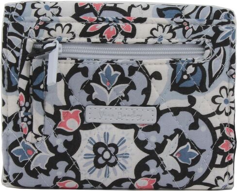 Vera Bradley RFID Mini Tri-Fold Wallet in Cotton, Lisbon Medallion in Saudi Arabia