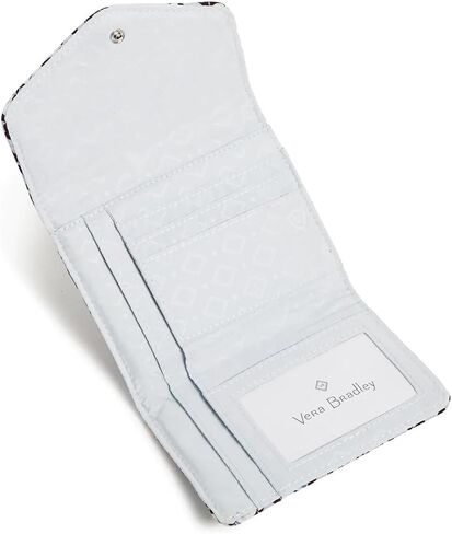 Vera Bradley RFID Mini Tri-Fold Wallet in Cotton, Lisbon Medallion in Saudi Arabia