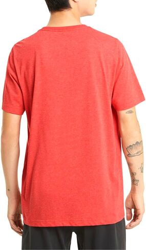 PUMA mens Essentials Heather Tee Shirt, High Risk Red, Large US in Saudi Arabia