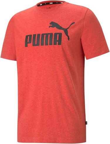 PUMA mens Essentials Heather Tee Shirt, High Risk Red, Large US in Saudi Arabia