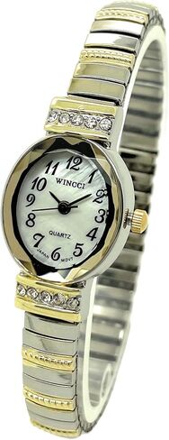 Wincci Ladies Elegant Classic Small Oval Stretch Elastic Band Fashion Watch in Saudi Arabia