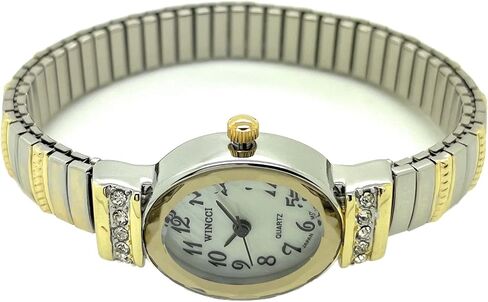Wincci Ladies Elegant Classic Small Oval Stretch Elastic Band Fashion Watch in Saudi Arabia