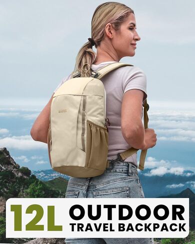 حقيبة نهارية للمشي لمسافات طويلة من OutdoorMaster، حقائب ظهر كتف مفردة ومزدوجة قابلة للتعديل، حقيبة حبال خفيفة الوزن، حقيبة ظهر للسفر على الكتف على الجسم في الهواء الطلق للنساء والرجال - أسود in Saudi Arabia