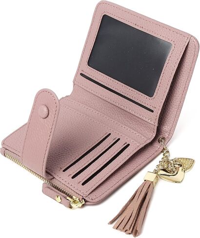 Slim Wallet for Women Wallet Women Slim Clutch Womens Wallets Thin Women Thin Wallets,RFID Blocking Small Ladies Wallet (Pink) in Kuwait