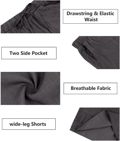 TIYOMI Plus Size Shorts for Women Elastic Waist Casual Summer Shorts Drawstring Lightweight Beach Short Pants with Pockets in Saudi Arabia