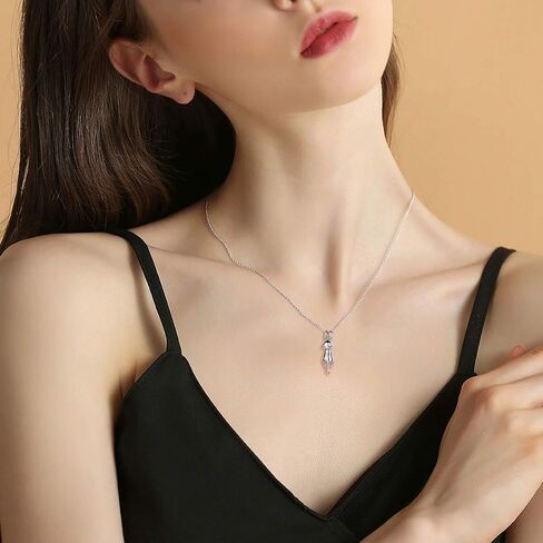 ChicSilver 925 Sterling Silver Cat/Shark/Hedgehog Pendant Necklace Cute Animal Jewelry for Women Teen Girls Mother's Day Gift in Saudi Arabia