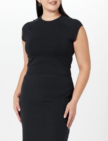 The Drop Women Eloisa Cap Sleeve Crop Top crop top in Saudi Arabia