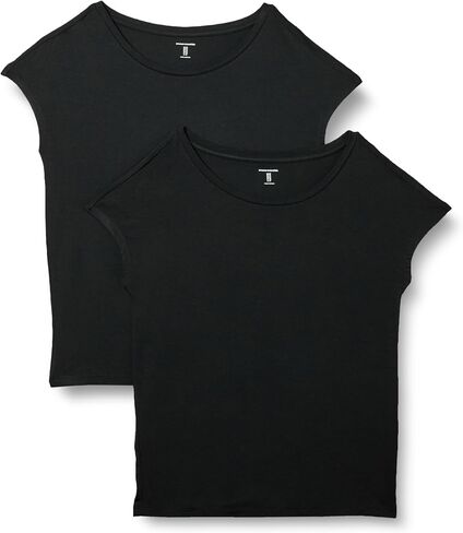 Amazon Essentials Women's Jersey Standard-Fit Short-Sleeve Boat-Neck T-Shirt, Pack of 2 in Saudi Arabia