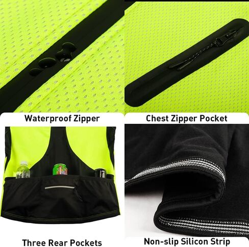 Cycling Bike Jacket for Men, Fleece Thermal Running Coat Windproof Breathable Mountain Biking Softshell Jacket in Saudi Arabia