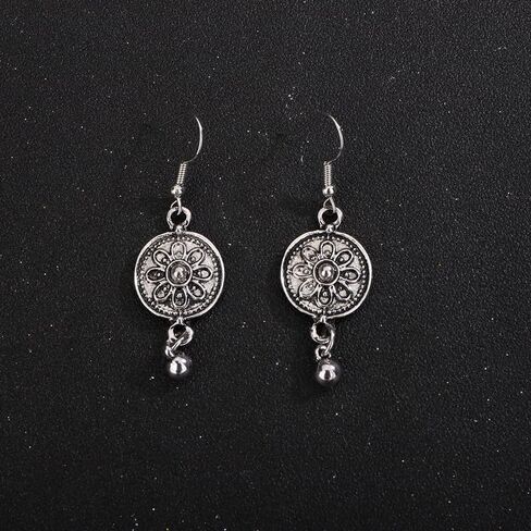 Wiwpar 2PCS خمر بوهو منحوتة عملة قلادة العرقية عملة طويلة قلادة قلادة مريلة قلادة مكتنزة قلادة مريلة مهرجان هالوين كرنفال المجوهرات قلادة زي للنساء الفتيات in Saudi Arabia