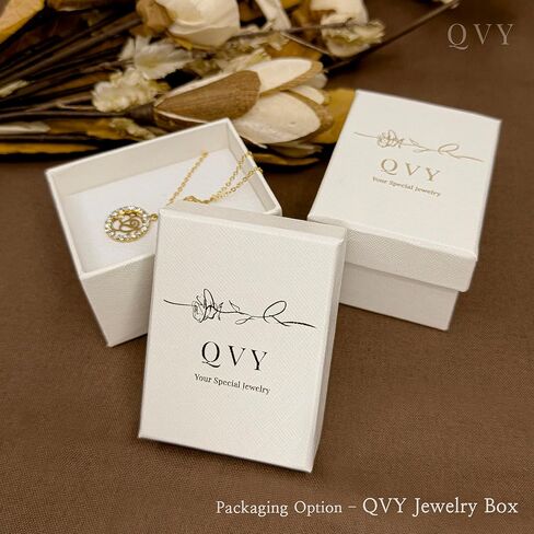 QVY Gold Heart Necklace for Women Cubic Zirconia Sideways Heart Delicate Wedding Jewelry Open Heart Pendant Mom Necklace for Mothers Day Gift [VHN] in Kuwait