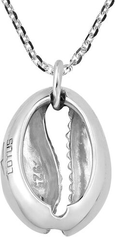 Unique Beach Inspired Cowrie Shell .925 Sterling Silver Pendant Necklace in Saudi Arabia