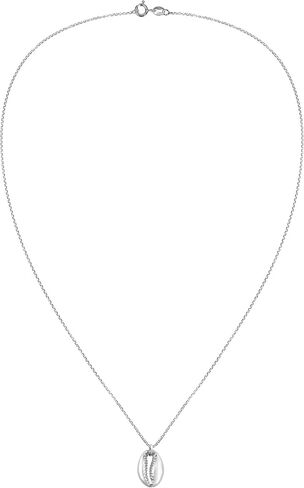 Unique Beach Inspired Cowrie Shell .925 Sterling Silver Pendant Necklace in Saudi Arabia