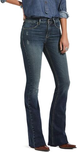 ARIAT womens Premium High Rise Flare Jean Ariat Women's Premium High Rise Flare Jean, Rinse, 32 Regular in Saudi Arabia