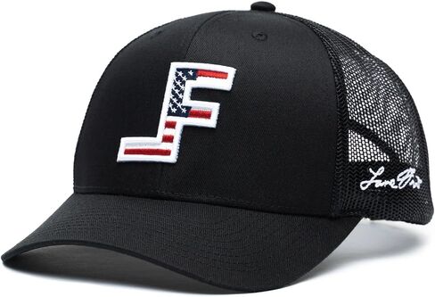 Lane Frost Patriot 3D Logo Adjustable Snap Back Baseball Cap, Black, Black, One size in Saudi Arabia