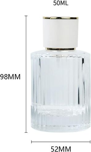 Enslz Perfume Sub-bottling 50ml Glass Spray Cosmetic Replacement BottleS Large Capacity Empty Bottle (50ml) in Saudi Arabia