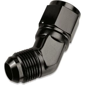 AN10 45 Degree Fitting, 10AN Oil Fuel Hose Fitting 10AN Female to AN10 Male Flare 45 Degree Swivel Fitting Adapter Aluminium Black…