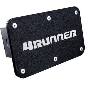 Au-TOMOTIVE GOLD Dual Logo Trailer Hitch Plug for Toyota 4Runner (Matte Black)