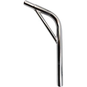 Bike Seat Post with Support, Steel Lay Back BMX Bicycle Seat Post w/ Support, Multiple Sizes Silver (27.2 X 350mm) in Saudi Arabia