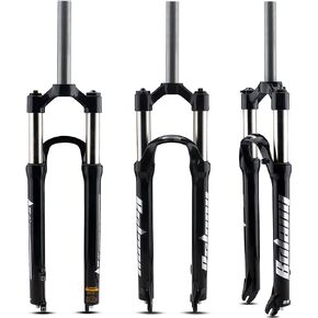 BOLANY 26/27.5/29" MTB Suspension Fork Aluminum Alloy Mountain Bike Front Fork (Straight Steerer Manual Lockout)