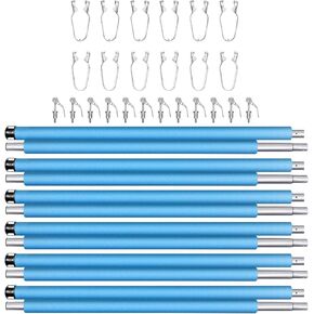Trampoline Replacement Enclosure Poles with Enclosure Pole Connecters and Hardware Fits 6 Straight Poles Trampoline Frame in Kuwait