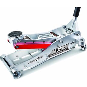 680061 3-Ton Aluminum Hydraulic Racing Jack, Lift Range: 3-3/4" to 19-5/16",Silver,680061-A
