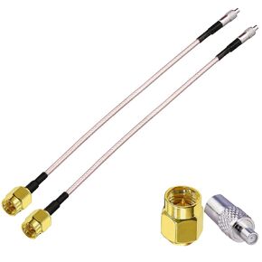 2 Pack 6'' SMA Male to TS9 Female RG316 Extension Cable SMA Male to TS9 Female Antenna Adapter Cable for 2G 3G 4G LTE External Antenna SMA Male to TS9 Female 4G Antenna Router Extension Cable