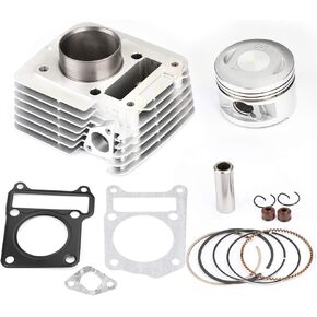 Topteng Motorcycle Cylinder Piston Kit, Cylinder Piston Rings Top End Kit Set fits for Yamaha TTR 125 TT-R 125 LE 2000 2001 2002 2003 2004 2005
