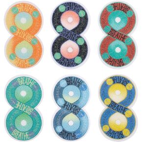 30pcs Calm Stickers, Figure 8 Calm Strips Anxiety Sensory Stickers Colorful Fidget Textured Strips Adhesive Calming Strips for Desk Water Bottle Laptop Notebook