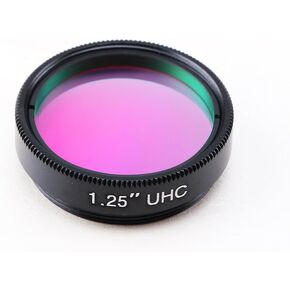 Telescope Filter - 1.25 inches UHC Filter - for Observations & Astrophotography of Deep Sky Objects - Light Pollution Reduction & Ultra High Contrast Filter