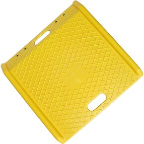 BISupply Portable Curb Ramp, Car Curb Ramp, Motorcycle Ramp, Threshold Ramp, Car Ramps Loading Ramps 4.5in 1-Pack