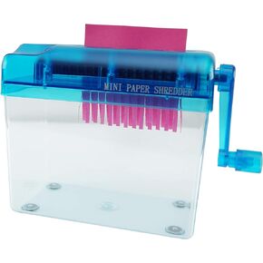 HOME-X Hand Crank Paper Document Shredder, Office and Teaching Supplies