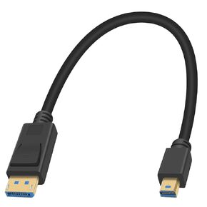 Duttek 8K Displayport Male to Mini Displayport Female Cable, 32Gbps Extreme Thin Mini DP to DP Extender Cable Support Bi-Directional Transmission for PC, Laptop 1FT/30cm