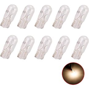 10 قطع T10 LED لمبات، W5W LED لمبة 12 فولت لمبات بيضاء أضواء لوحة وموضع، LED لأضواء السيارة الداخلية خريطة ضوء لوحة الضوء الجانبي in Kuwait