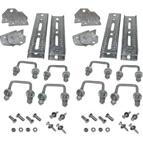 8 Pack 8" Galvanized Swivel Top Bunk Bracket Kit with Hardware for Boat Trailer, fits 2x3 Cross Members, Heavy Duty (8 Pack) in Kuwait