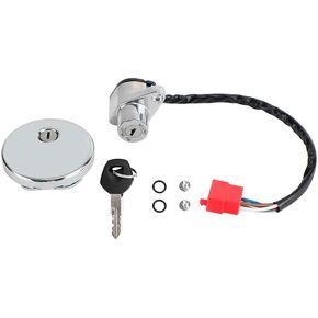 Artudatech مفتاح الإشعال وغطاء خزان الوقود مناسب لـ Kawasaki VULCAN 500 LTD 800 CLASSIC 1996-2001