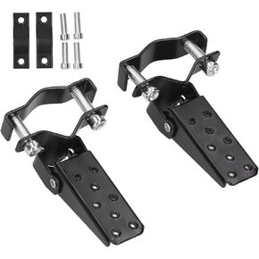 Motorcycle Foot Rest, Foldable Footrest Foot Step Pegs Steel Pedal Universal for Retro Motorcycle ATV Scooter