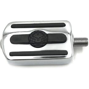 HTTMT MT216-095- Chrome Skull Shifter peg/Toe Heel Rest Peg Compatible with Fits Harlye Davidson 1984-2016 All Models (Except '06-Later VRSC Models with Forward Controls and '08-'13 XR)