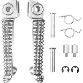 Footpegs Sliver Long Front Foot Pegs Rest Fits for Yamaha YZFR6 YZF R6 1999-2017 R6S 2003-2008