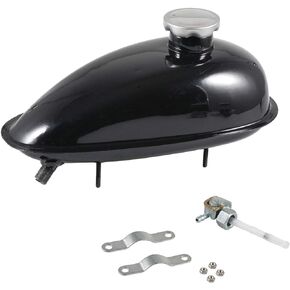sthus Upgrade black 49cc 50cc 60cc 66cc 80cc Engine Motorized Bicycle Fuel Gas Tank Petcock Cap 2L