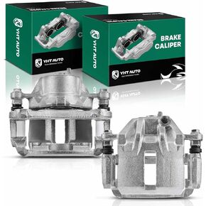 Set of 2 Front Driver and Passenger Side Brake Caliper Assembly Replacement for 2002-2005 Hyundai Elantra 2.0L