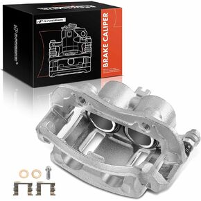 A-Premium Disc Brake Caliper Assembly with Bracket Compatible with Select Nissan Models - Xterra 2000-2004, Frontier 2003-2004, L4 2.4L, V6 3.3L - Front Right Passenger Side